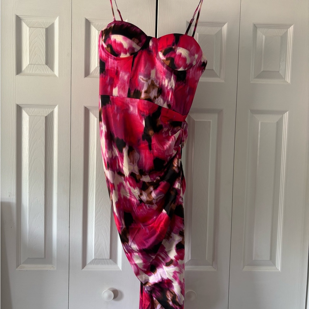 Forever 21 Pink Bodycon Cocktail Dress Spaghetti Strap (New)